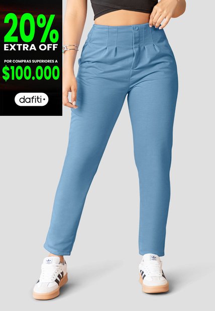 Pantalón Mujer Azul Indigo Mp 1785