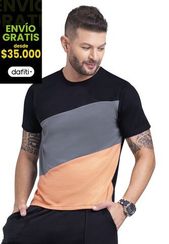 Camiseta Hombre Negro Mp 6069 MP