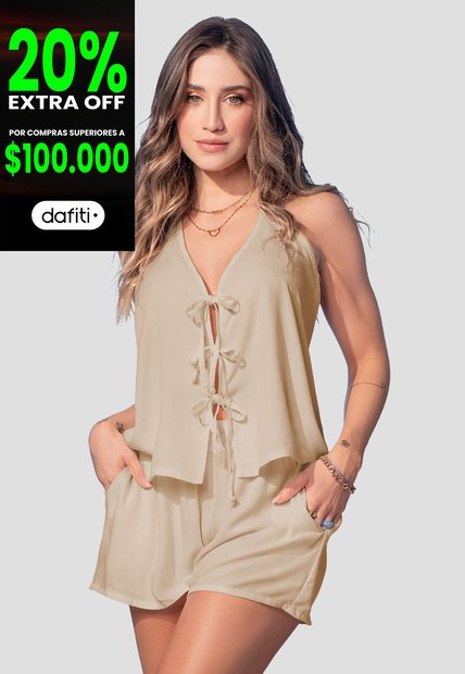 Conjunto Mujer Latte Mp 107864