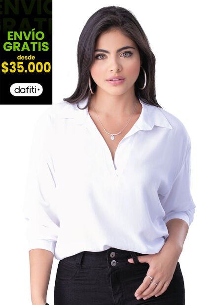Blusa Mujer Blanco Mp 33874