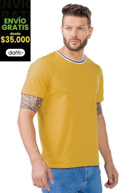 Camiseta Hombre Naranja Mp 351