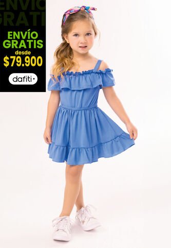 Vestido Infantil Femenino Azul Mp 100159 MP