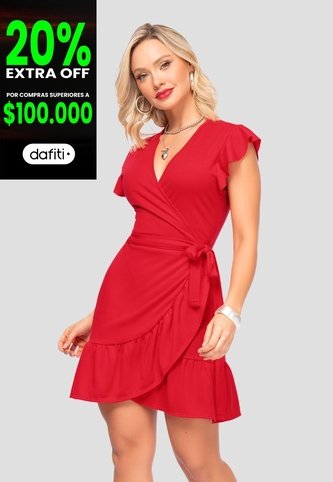 Vestido Corto Mujer Rojo Mp 106852 MP