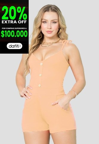 Enterizo Corto Mujer Caramelo Mp 146 MP