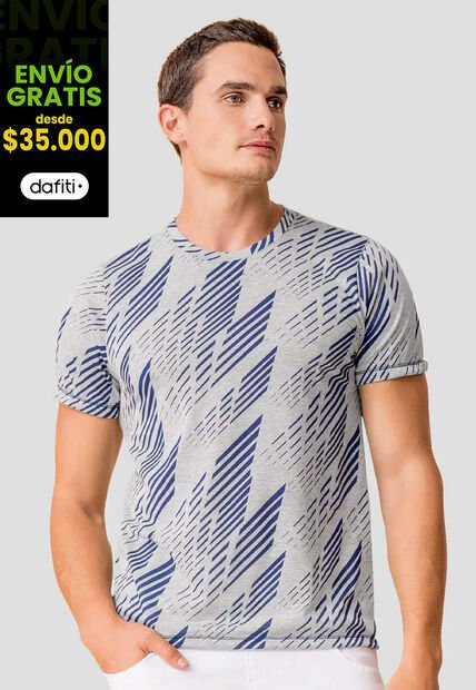 Camiseta Hombre Estampado Mp 111810