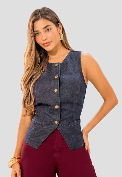 Blusa Mujer Azul Oscuro Mp 114393