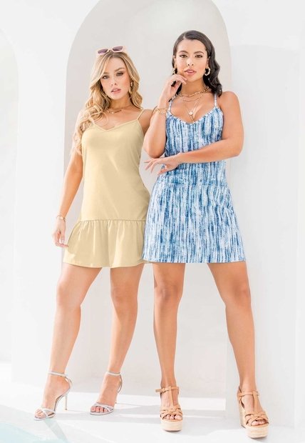 Vestido Paq X2 Exterior Multicolor Mp 1654
