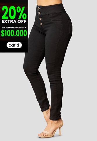 Jean Mujer Negro Mp 105527 MP