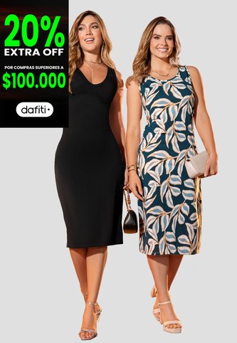Vestido Paq X2 Mujer Bicolor Mp 105811 MP