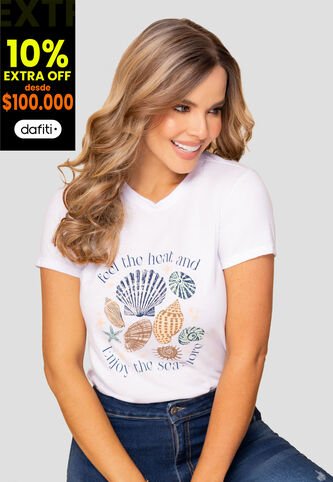 Camiseta Mujer Blanco Mp 108318 MP