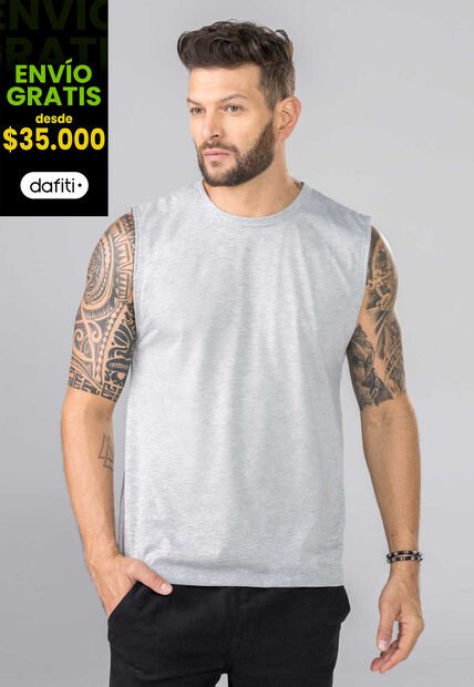 Camisilla Hombre Gris Mp 353