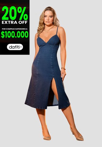 Vestido Mujer Azul Oscuro Mp 105530 MP