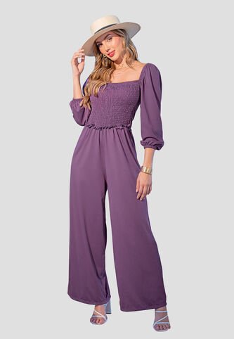 Enterizo Largo Mujer Ciruela Mp 107549 MP