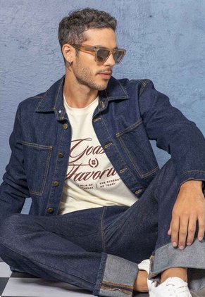 Sobre Camisa Hombre Azul Oscuro Mp 114150