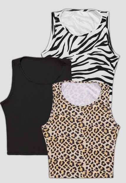 Blusa Paq X3 Mujer Multicolor Mp 102944