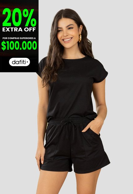 Conjunto Mujer Negro Mp 102318