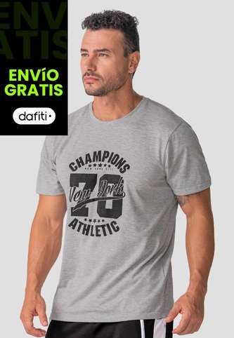 Camiseta Hombre Gris Jaspe Mp 114397 MP