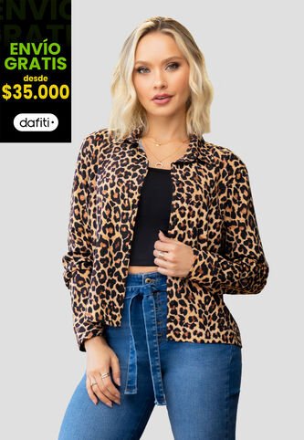 Camisa Mujer Animal-Print Mp 104369 MP