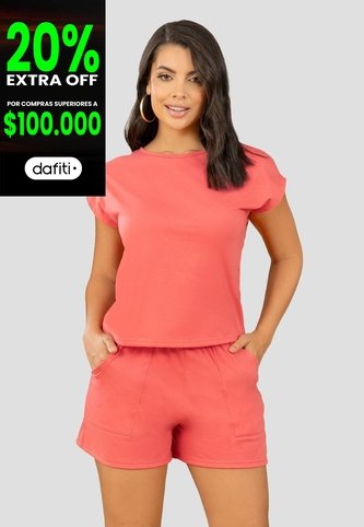 Conjunto Mujer Coral Mp 102318 MP