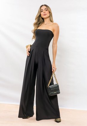 Enterizo Largo Mujer Negro Mp 114174