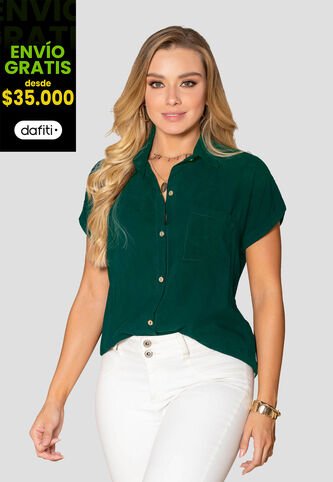 Camisa Mujer Verde Botella Mp 6135 MP