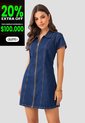 Vestido Corto Mujer Azul Mp 104892 de MP