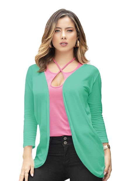 Cardigan Mujer Verde Menta Mp 6564