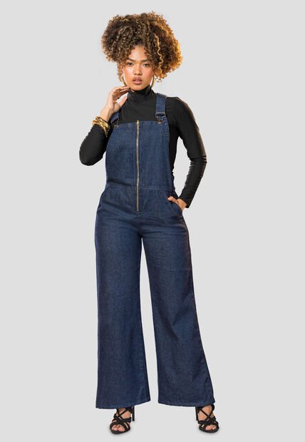 Overall Largo Mujer Azul Oscuro Mp 114125