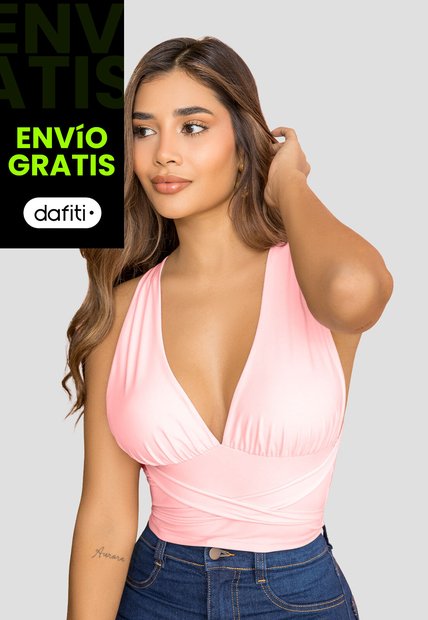 Blusa Mujer Rosa Mp 114027