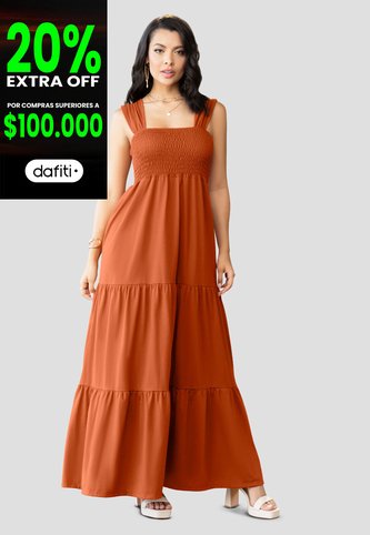 Vestido Mujer Naranja Mp 104373 MP