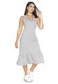 Vestido Largo Mujer Gris Jaspe Mp 3766 de MP