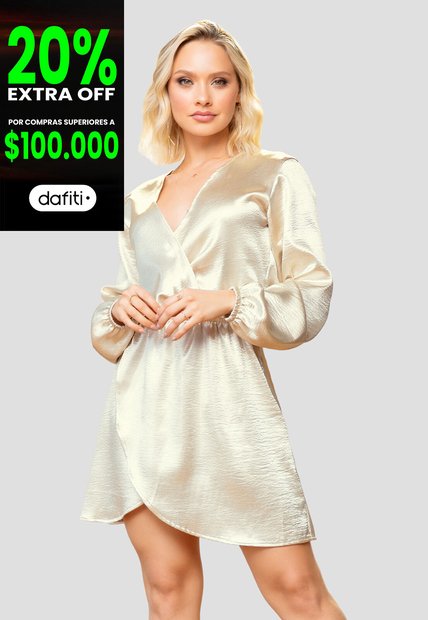 Vestido Mujer Blanco Mp 104216