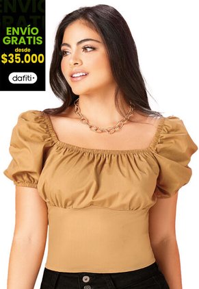 Blusa Mujer Beige Mp 33899