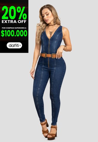 Enterizo Largo Mujer Azul Mp 104346 MP