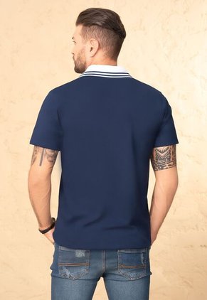 Polo Hombre Azul Mp 92818