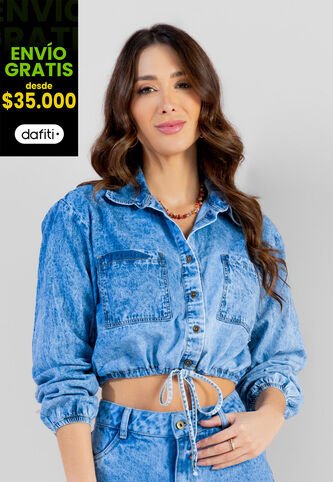 Camisa Mujer Azul Mp 103394 MP