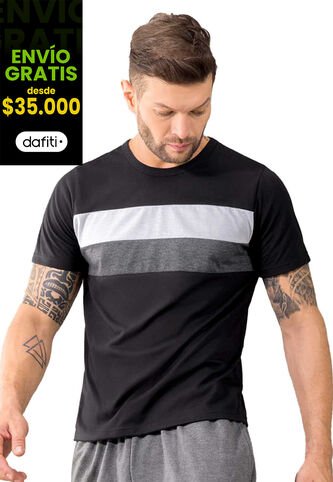 Camiseta Hombre Negro Mp 32590 MP