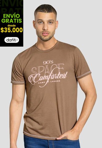 Camiseta Hombre Chocolate Mp 111915 MP