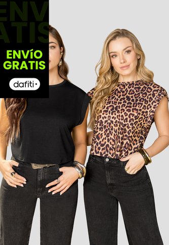 Blusa Paq X2 Mujer Bicolor Mp 113824 MP