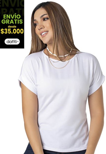 Camiseta Mujer Marfil Mp 9676