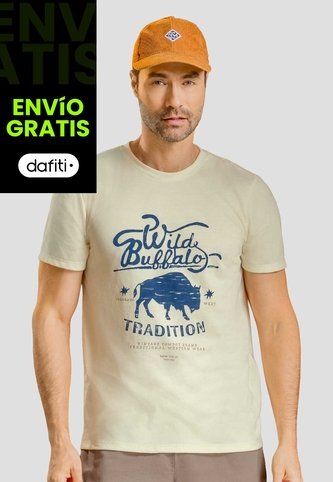 Camiseta Hombre Crema Mp 113723 MP