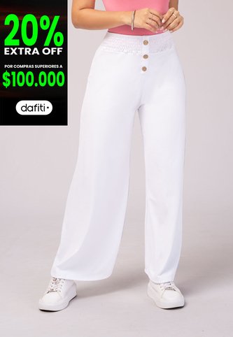 Pantalón Mujer Blanco Mp 3407 MP