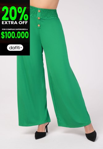 Pantalón Mujer Verde Mp 3407 MP