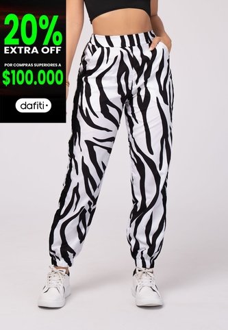 Pantalón Mujer Animal-Print Mp 103332 MP