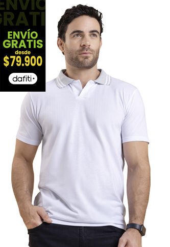 Polo Hombre Blanco Mp 4104 MP