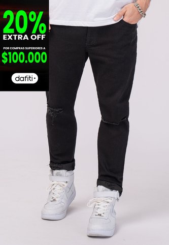 Jean Hombre Negro Mp 103337 MP