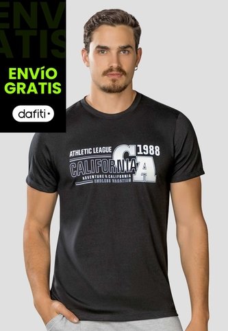 Camiseta Hombre Negro Mp 113612 MP