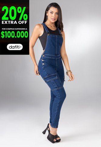 Overall Largo Mujer Azul Medio Mp 100395 MP