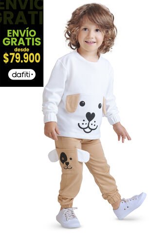 Conjunto Infantil Niño Blanco Mp 4266 MP