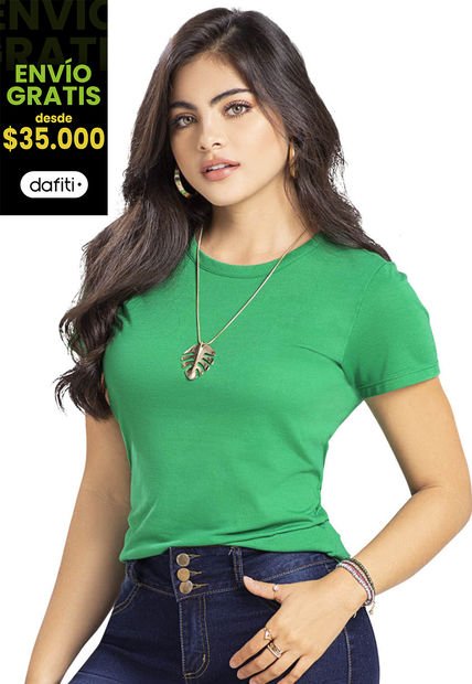 Camiseta Mujer Verde Antioquia Mp 82961